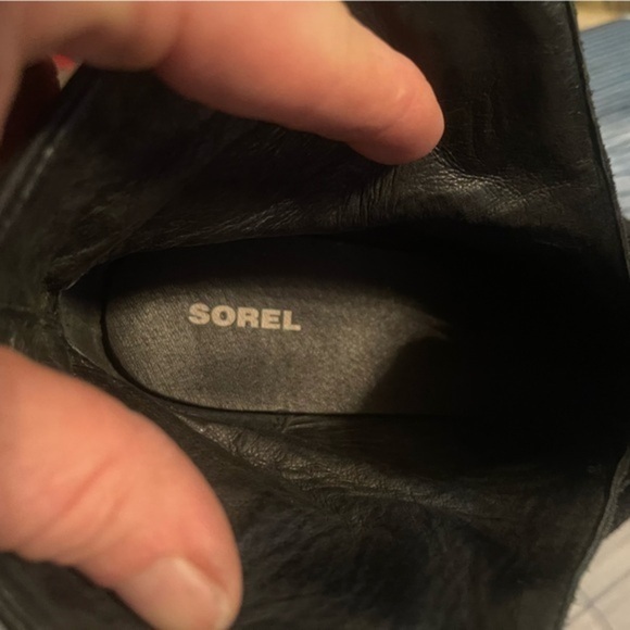 Sorel Margo Heeled Lace Up Leather Boots in Black Waterproof Women's 8.5 EUC - Picture 8 of 8